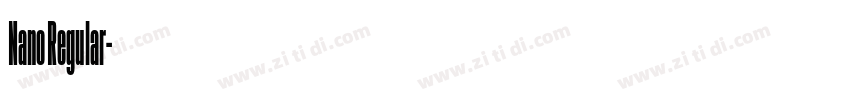 Nano Regular字体转换